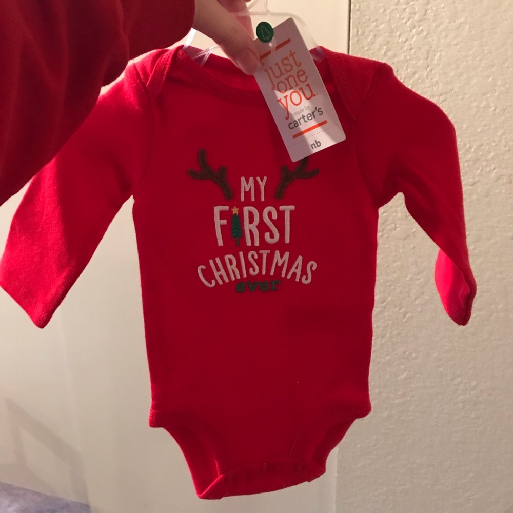 3/$18 newborn Christmas onesie